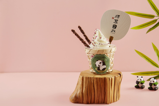 Panda Queen芋泥鲜牛乳冰淇淋，源于大自然的问候